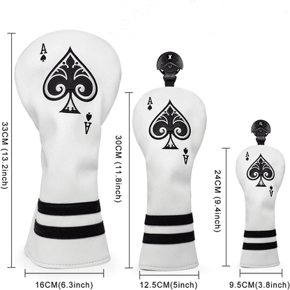 Ace of Spade golf club headcover sets size